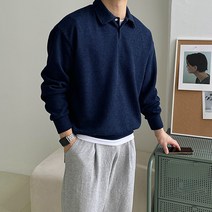 러버 단추 카라 니트 (11color)