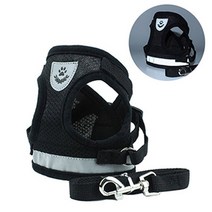 애견용품 세이프 산책 하네스, 블랙