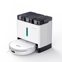 LYNKBEY M20 Pro 로봇 진공 및 대걸레 콤보 자동 대걸레 청소 및 뜨거운 공기 건조 자체 비우기 및 리필 초박형 로봇 진공 청소기 컴팩트 도크 5000Pa 흡입