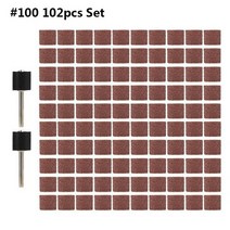 연마공구 드럼 샌딩 키트 1/2 인치 100 그릿 디스크 12.7mm 맨드 도구 밴드 세트 102pcs, [01] 102pc 12.7mm 100grit