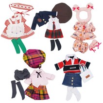 베이비돌 옷갈아입히기 전용 패션의상 표현력 인형 마론 소꿉 여자아이, 큐트드레스