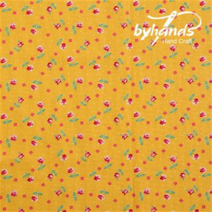 바이핸즈 꽃무늬 패치워크 패브릭 피드색 퀼트 프린트원단 - 1/2yd 대폭 4종, 13.미니로즈-옐로우