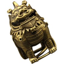 Garneck 가넥 향 장식 향대 받침대 탑퍼 금속 코일 향요 테이블 상판 향로 상서로운 동물 사무실 848564