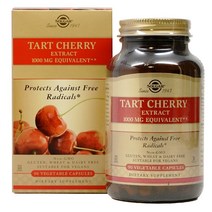 Solgar Tart Cherry 솔가 타트 체리 농축 알약 캡슐 1 000mg 효능 90정, 1개