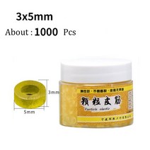 낚시 도구 용품 낚시용 고무 미끼 밴드 과립기 탄성 밴드 1000 피스 2000 피스, 02 3mm 1000pcs