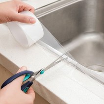 1+1+1 투명 방수테이프 실리콘 오염방지 가스렌지 싱크대 틈새차단 단면 주방 곰팡이방지 화장실 욕실 보수 2cm 3cm 5cm, 4) 3cmx10m