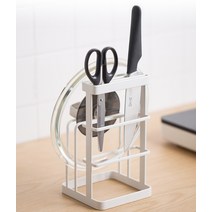한번에 칼 도마 꽂이 거치대 싱크대 부엌 식칼 정리 효율적인 일식 초밥 주방 인테리어 미니멀 블랙 화이트