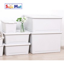 우림 더모어 수납함 대 32L 그레이 낱개1개