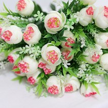 조아트 3+2행사 인테리어조화 꽃 성묘꽃 산소꽃 납골당꽃 40종 모음, 24_케이라로즈-크림핑크