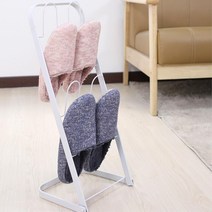 한의원 손님용 심플 접이식 실내화 거치대 사무실 집들이용품 병원, 화이트