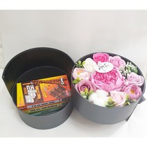 영하우스 빼빼로 선물 장미플라워박스 빼빼로선물세트 과자 선물세트 수능선물, 1개, 프리저브드플라워핑크+종이가방