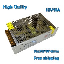 파워서플라이 Hgji dc12v 10a 조명 트랜스 포 머 led 드라이버 전원 어댑터 ac 110 v-220 v 120 w 스트립, 한개옵션0