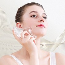괄사 경락 페이스 마사지기 기구 V라인 크리스탈, V라인크리스탈, 1개