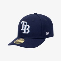 [국내정식매장] 뉴에라 모자 MLB 어센틱 탬파베이 레이스 게임 로우 프로파일 사이즈캡 라이트 네이비 70360663