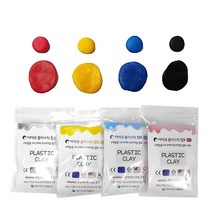 ey 이야코 플라스틱점토 칼라 200g, 이야코 플라스틱 칼라점토200g_노랑