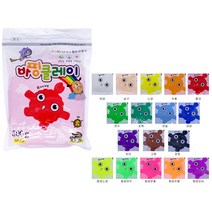 대한산업 칼라 클레이 500g 지퍼형 대용량 컬러 벌크, 하늘