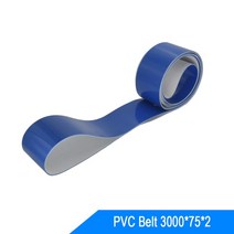 컨베이어벨트 컨베이어 자바라컨베이어 컨베어 커스텀 PVC PU 컨베이어 벨트 타이밍 블루 3000mm x 75mm 2m, 1개