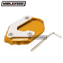 오토바이 리프트 오토바이 킥 스탠드 발 측면 확장 패드 지지판 확대 BMW R1200GS LC GS 어드벤처 2014, 03 Gold