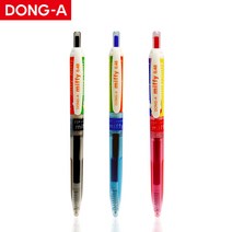 동아 미피 노크식 중성펜 0.48mm 12개입 U스프링 기술, 미피 노크중성펜-레드 12개입