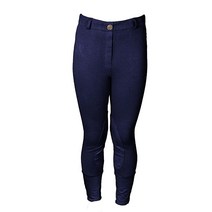 One Stop Equine Shop BasEQ Laynie 아동용 승마 바지 아동용 여아용 승마 의류 블랙. 8, 6, Navy