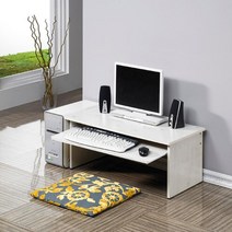 좁은공간 키보드 마우스 수납 좌식 컴퓨터 책상(80cm) 컴터 목재 원룸 학생, 옹이