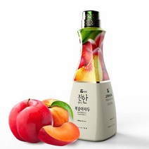 더진한 복숭아자두 1.5kg 과일농축액 복숭아농축액 복숭아청 카페음료, 1개