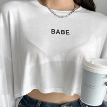 [원단이 미쳤어요] 찰랑이 크롭티 봄 여름 여리핏 티셔츠