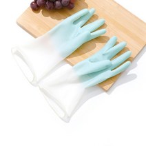 세차미트 워시미트 사차장갑 Gloves Waterproof Rubber Latex Dishwashing Kitchen Durable Cleaning Houso, 02 sky blue_02 M
