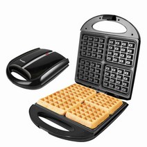 커피콩빵 기계 와플 샌드위치 아침 토스트 메이커 핫, 라이트 그레이 1400W6067 사각 프라이팬