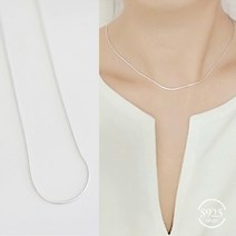 헤이엔 이태리목걸이 실버목걸이 남녀공용 은줄 레이어드목걸이
