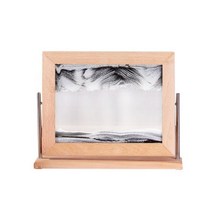 데스크탑 샌드멍 모래멍 모래시계 그림 3D 모래 움짤 아트 장식, 커피