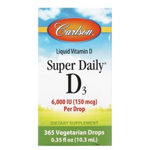 Carlson Super Daily D3 1 000IU 10.3ml(0.35fl oz), IU