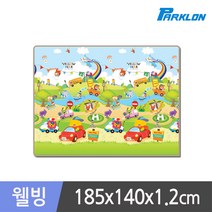 파크론 옐로우베어 자동차 웰빙 놀이방매트 185x140x1.2cm, 옐로우베어 자동차 웰빙 185x140x1.2cm