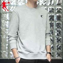 맨투맨 캐주얼 긴팔 니트 스웨터 라운드 넥 양털 풀오버 오버핏 스포츠 탑 조던 남