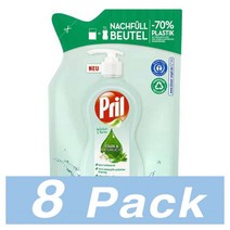 프릴 스트롱 내추럴 주방 세제 애플 블라썸 알로에 베라 리필 Pril Stark Naturlich 420Ml 8개