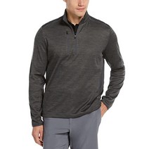 Callaway 남성용 웨더 시리즈 듀얼 액션 아쿠아펠 블록 스윙 테크 1/4 지퍼 골프 풀오버159347