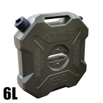 휴대용 6L 오토바이 캠핑 자동차 예비 보조 기름통 등유통 강화 플라스틱 제리캔, 6L그린