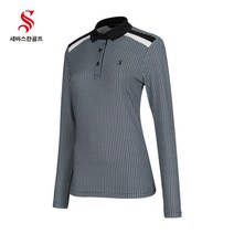 세바스찬골프 여성 헤링본 패턴 티셔츠 Z259