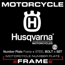 허스크바나 바이크 번호판가드+스틸볼트- MFMC12-Husqvarna 3 LINE + BOLT 미니에프, D01
