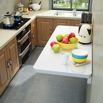 주방 접이식 보조 테이블 식탁 주방 선반 KH700, 흰색70*50CM