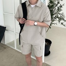 [당일 출고] 데이 1/2 카라 반집업 아노락set