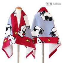 RT 송월타올 스누피 조이 비치타올50 1장 (50x100cm), 색상:레드