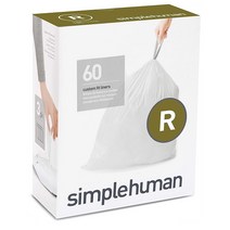 심플휴먼 휴지통 쓰레기 봉투 재활용 분리수거 비닐 리필 10L 코드R 60개입, 1세트, 이미지참조