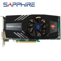 사파이어 비디오 카드 GPU HD6850 1GB AMD Radeon HD 6850 GDDR5 그래픽 PC 컴퓨터 게임 채굴되지 않음