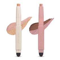 메리쏘드 투톤 섀도우 2종 세트, 글리터탭+모브라운, 1세트