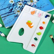 플라스틱 팔레트 미술 도구 수채화 그림 풍경화 취미