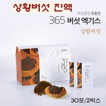 국내산 상황버섯 진액 엑기스 베타글루칸 추출물 상황 버섯차 참나무 뽕나무 버섯균사체 약용버섯 효능 먹는법 국산 100%, 2박스, 80mlx30포