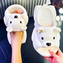 고고네 (잡화) 귀여운 샌들과 슬리퍼 여름 곰 실내 홈 욕실 미끄럼 방지 해외 구매 대행