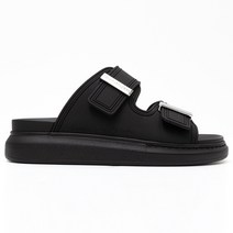 (당일) 22FW 알렉산더 맥퀸 하이브리드 플랫폼 블랙 여성 슬리퍼 658063 W4Q51 1081
