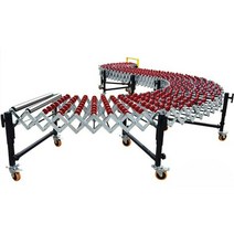 컨베어 롤러 자바라 무동력 벨트 컨베이어, 42cmx 1m, 1개